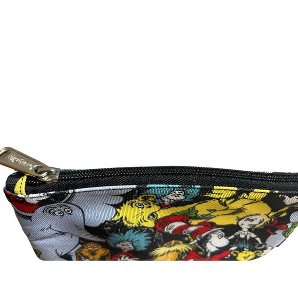 Dr. Seuss 8 x 4/12"‎ canvas zipper case makeup crayons travel NWOT - Picture 4 of 5